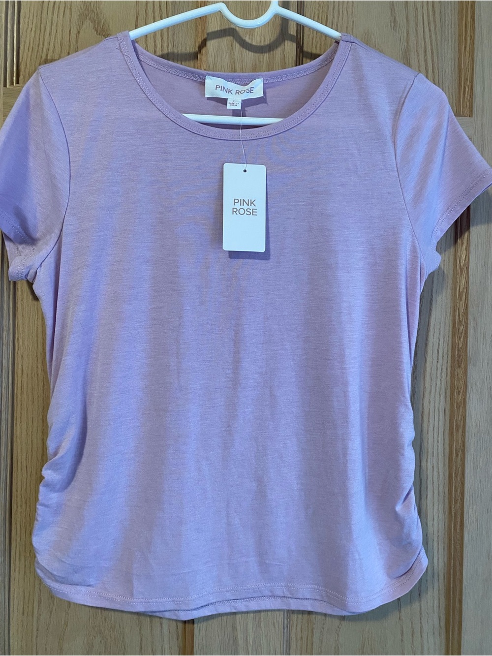 Pink Rose Lavender Short Sleeve Crewneck Tee